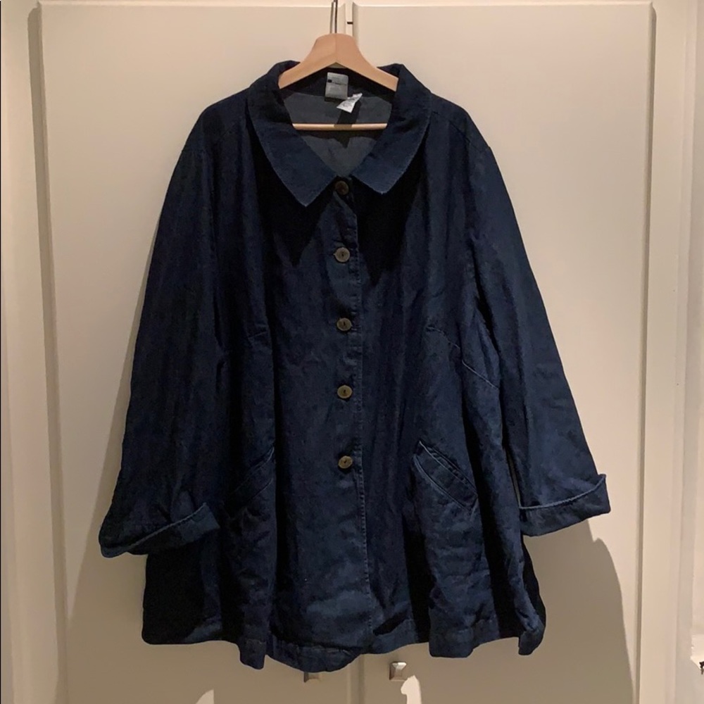Roaman’s Jean Jacket Vintage Style Swing Coat